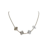 Custom Name Clover Necklace -Textured - camillaboutiqueshop