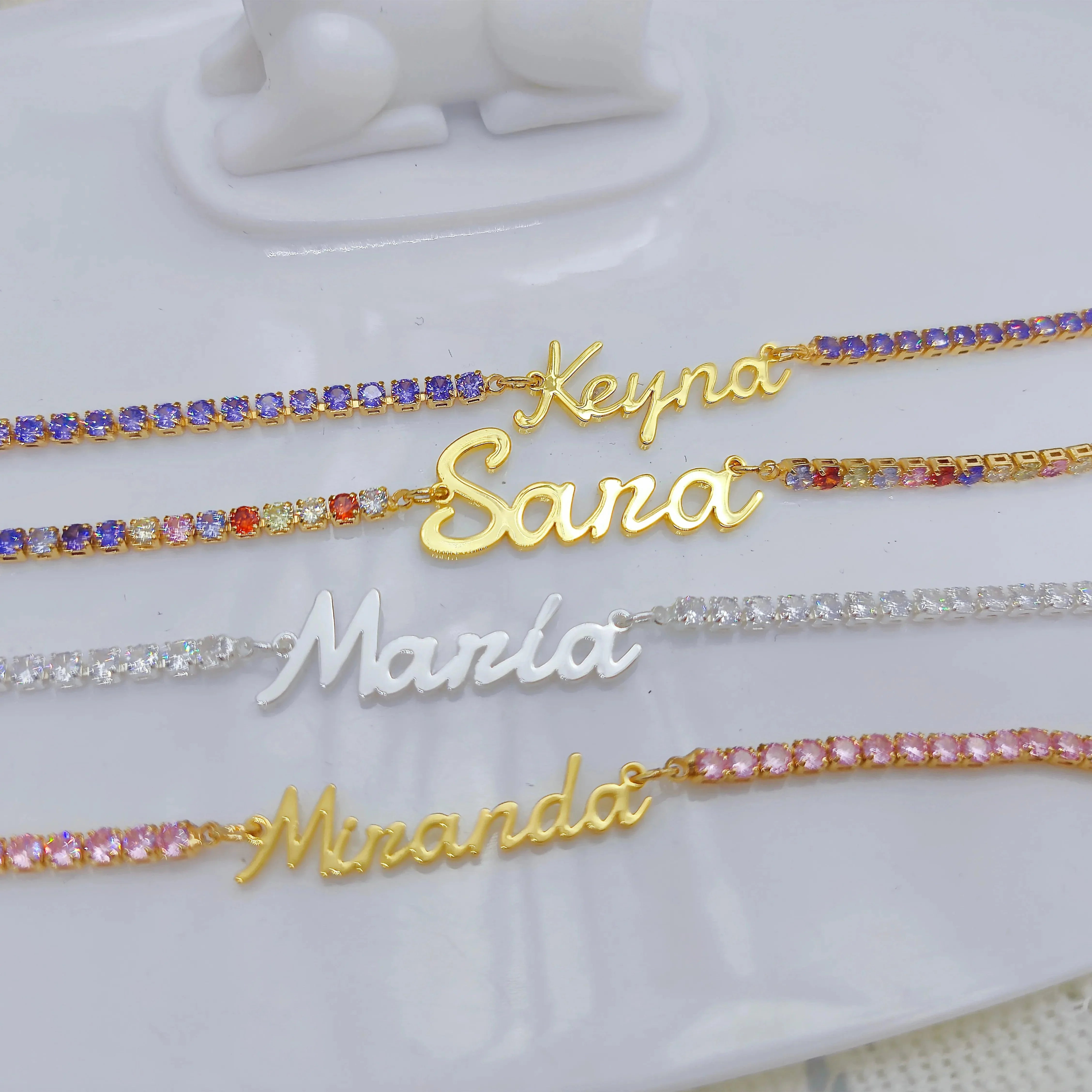 Custom Name Tennis Necklace - Camillaboutiqueshop