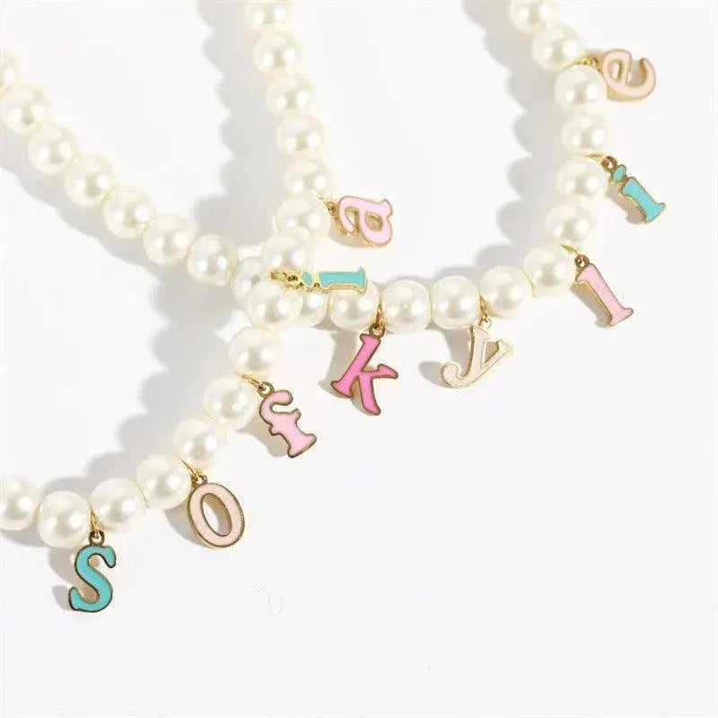 Custom Pearl Name Necklace - Camillaboutiqueshop