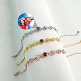 Custom Photo Projection Bracelet - Clover Sterling Silver - camillaboutiqueshop