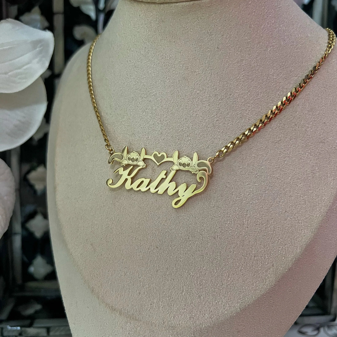 Custom Stitch Nameplate Necklace - Camillaboutiqueshop