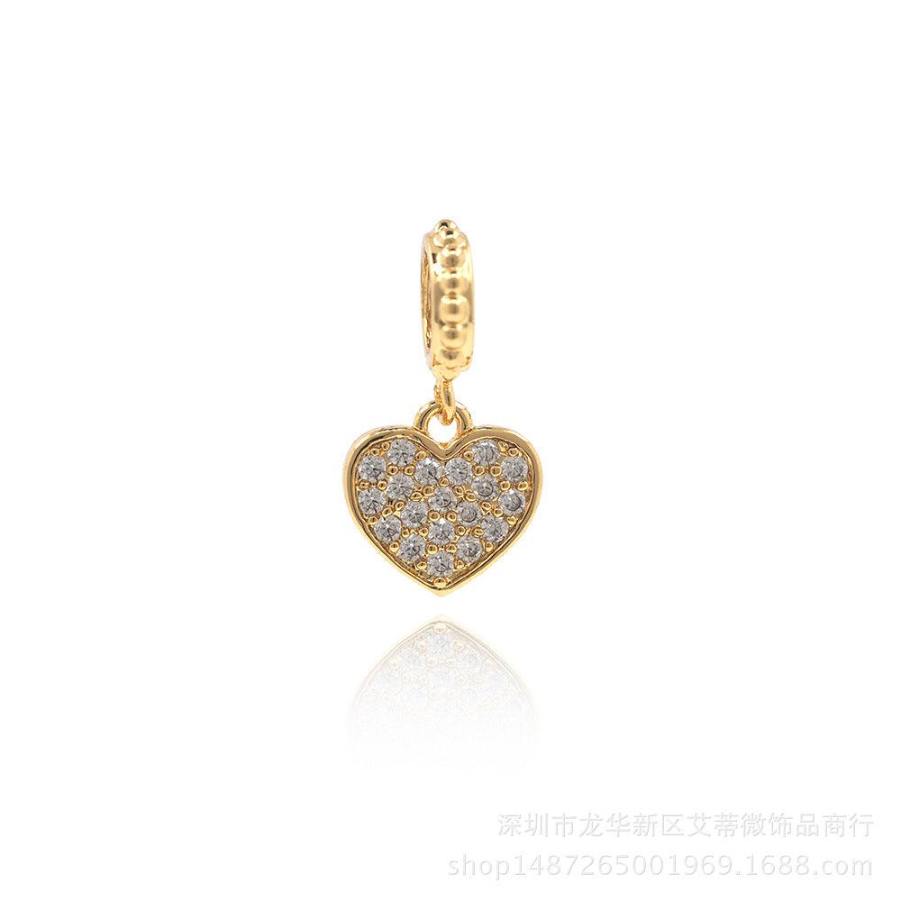 CZ Heart Charm - Camillaboutiqueshop