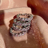 CZ Statement Eternity Ring In Sterling Silver - camillaboutiqueshop