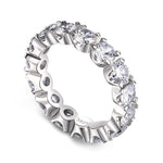 CZ Statement Eternity Ring In Sterling Silver - camillaboutiqueshop