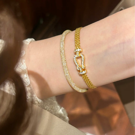 Diamond Horseshoe Bracelet - Camillaboutiqueshop