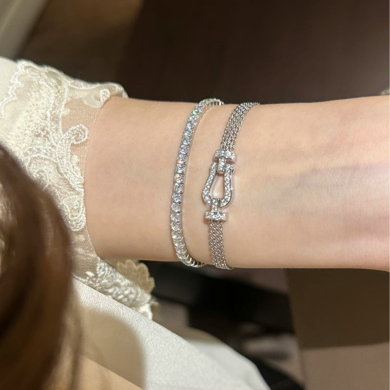 Diamond Horseshoe Bracelet - Camillaboutiqueshop