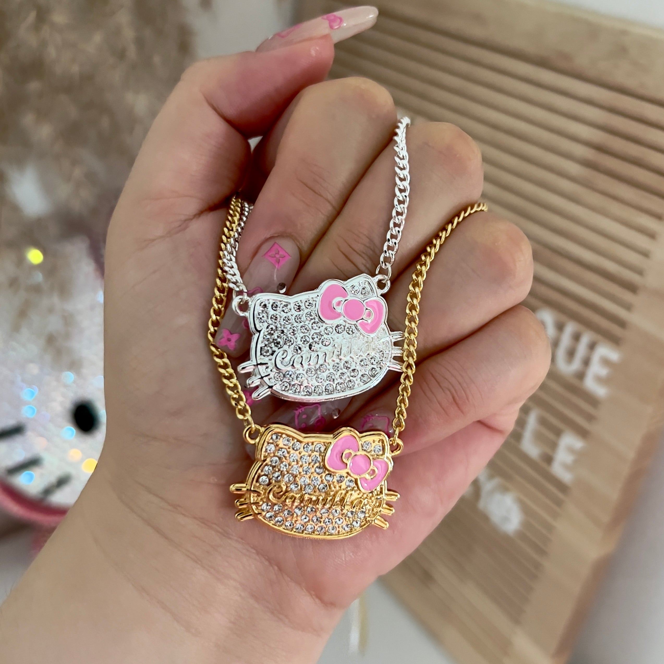 Hello Kitty Rhinestone Pendant Necklace | My Hello Kitty bli… | Flickr