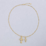 Double Cross Necklace - camillaboutiqueshop