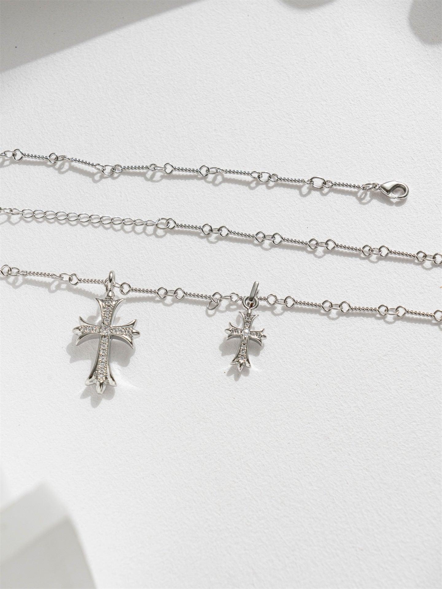 Double Cross Necklace - Camillaboutiqueshop