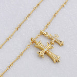 Double Cross Necklace - camillaboutiqueshop