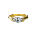 East West Marquise Cut Solitaire Ring - Camillaboutiqueshop