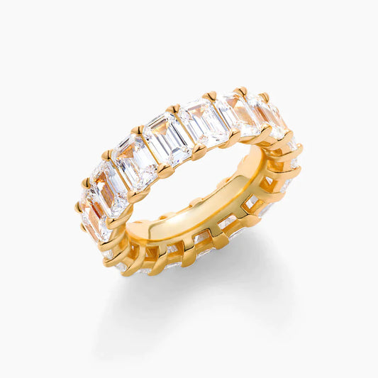 Cubic Zirconia Eternity Band Rings -Camillaboutique