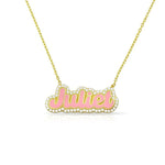 Enamel Bubble Name Necklace - camillaboutiqueshop