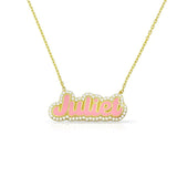 Enamel Bubble Name Necklace - camillaboutiqueshop