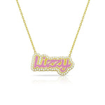 Enamel Bubble Name Necklace - camillaboutiqueshop