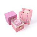 Eternal Rose Box With Double Link Heart Engrave Necklace - Camillaboutiqueshop