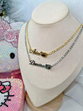 Figaro Chain Kitty Name Necklace - Camillaboutiqueshop