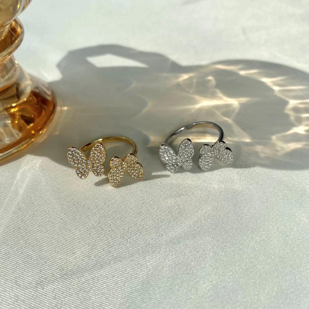 FLOATING BUTTERFLY RING - Camillaboutiqueco