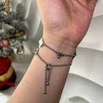 Fluted Clover Custom Name Bracelet - camillaboutiqueshop