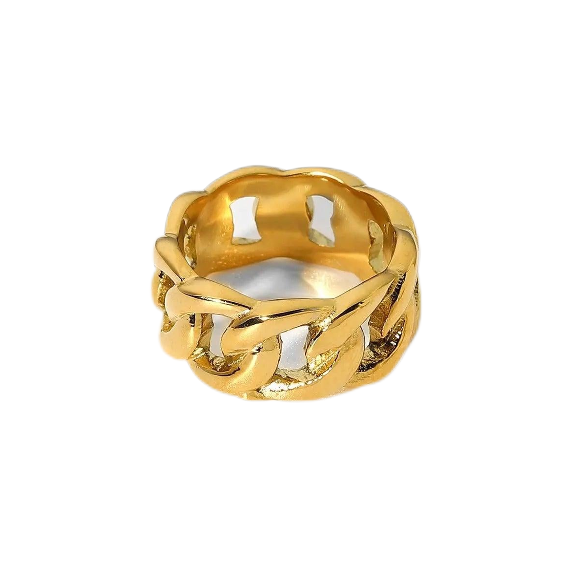 Gold Chunky Chain Ring - Camillaboutiqueco camillaboutiqueshop.com