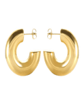 Gold Chunky Thick Hoop Earrings - Camillaboutiqueshop