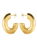 Gold Chunky Thick Hoop Earrings - Camillaboutiqueshop