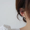 Gold Flower Hoop Earrings - Camillaboutiqueshop