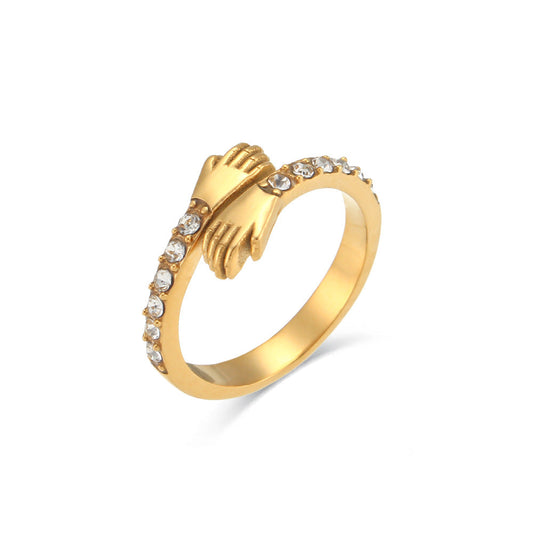 Gold Hug Ring - Camillaboutiqueco camillaboutiqueshop.com
