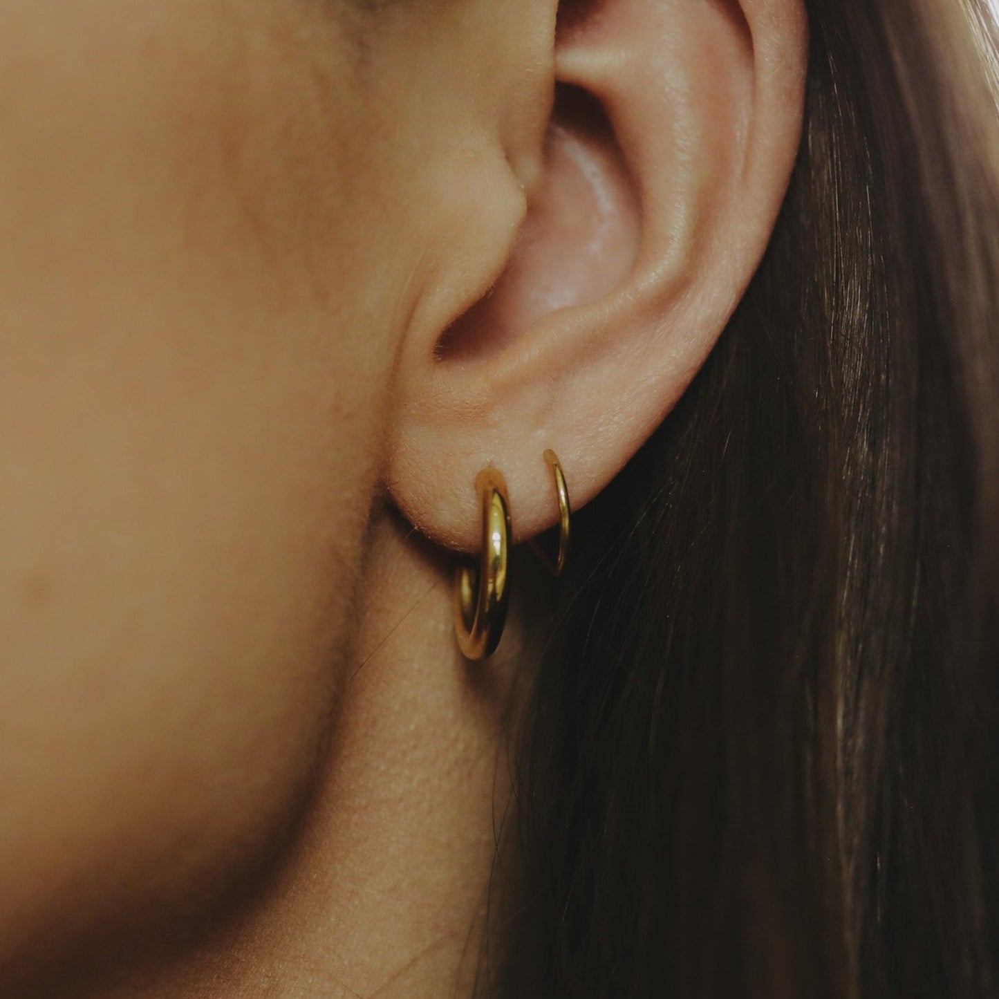 Gold Spiral Hoop Earrings - Camillaboutiqueco camillaboutiqueshop.com