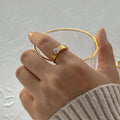 Gold Stripe Ring - Camillaboutiqueco camillaboutiqueshop.com
