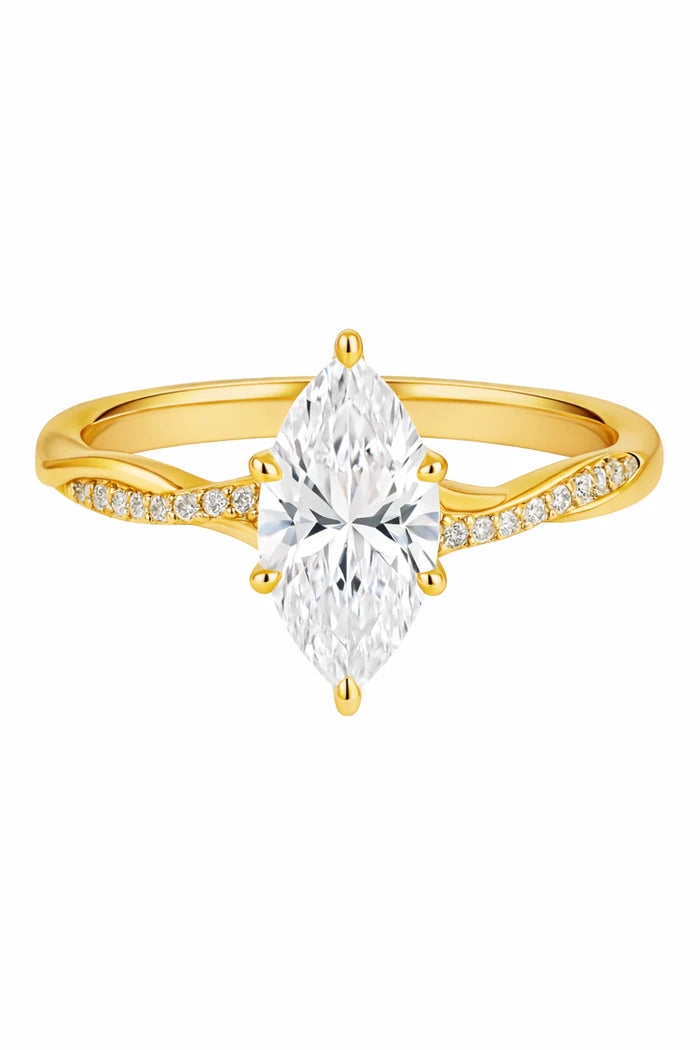 'FOREVER LOVE' MOISSANITE RING 2CT-GOLD