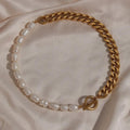 Half Pearl Half Chain - Camillaboutiqueshop