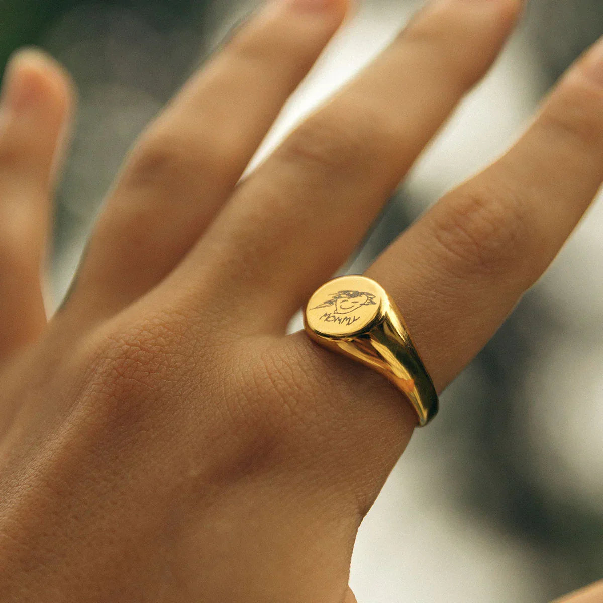 Handwriting/Drawing Ring - Camillaboutiqueshop