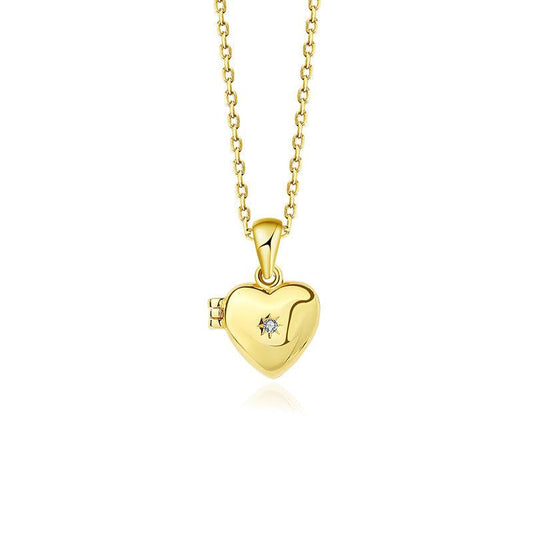 Heart Mini Locket Necklace - Camillaboutiqueshop