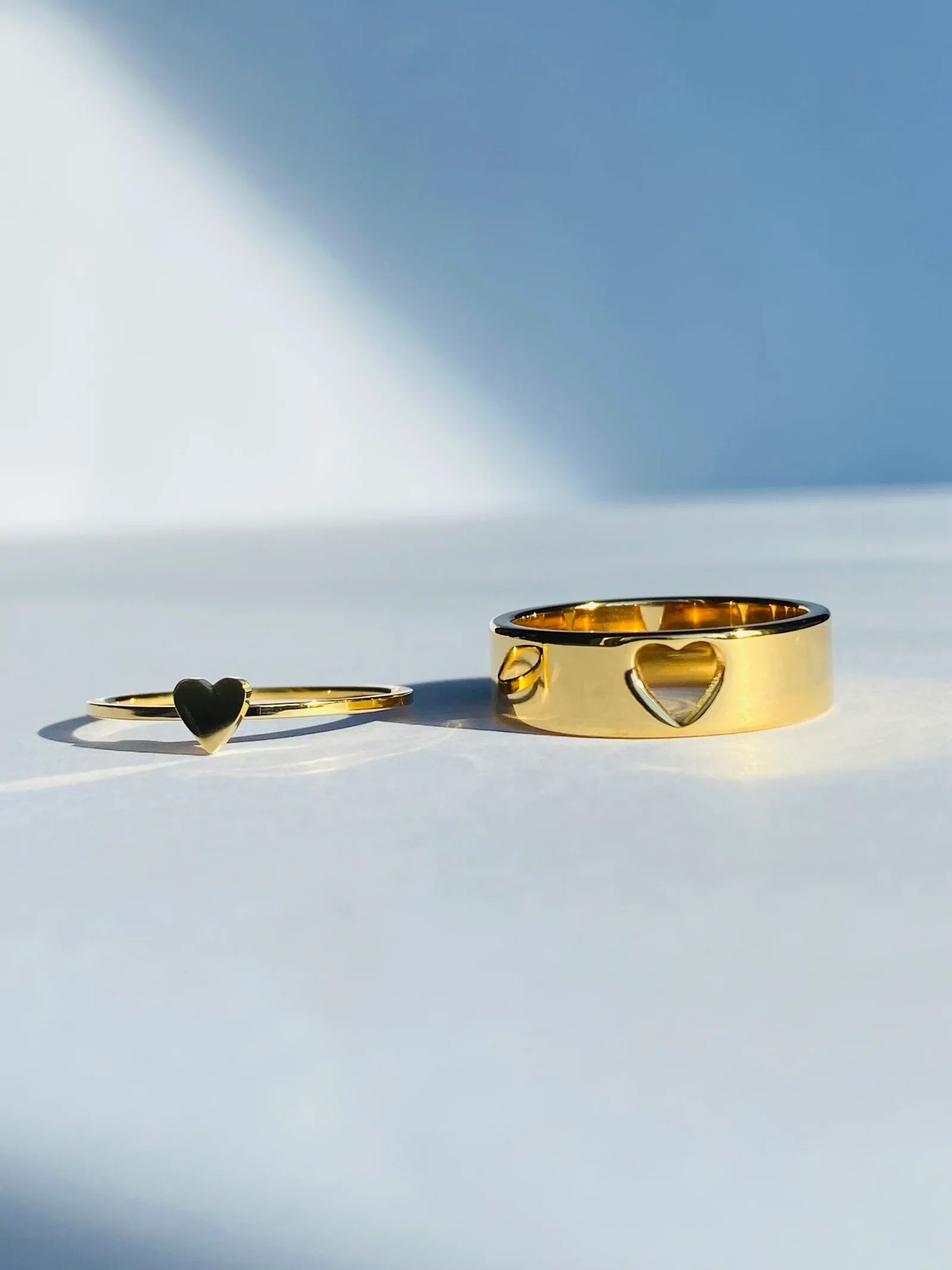 The Letter Love Forever Couple Rings Lettering Customize 18k Gold Men And  Women | Seidayee Jewelry