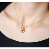Helena Carnelian Heart Necklace - camillaboutiqueshop