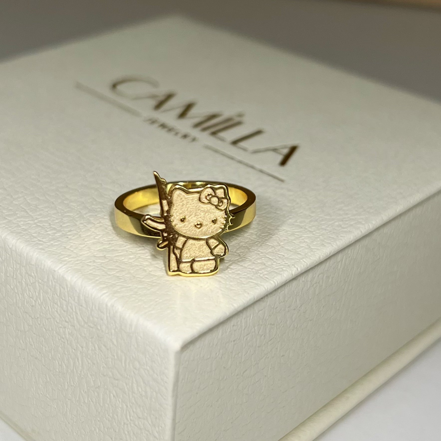 Hello Kitty AK Ring -Sterling Silver - Camillaboutiqueshop
