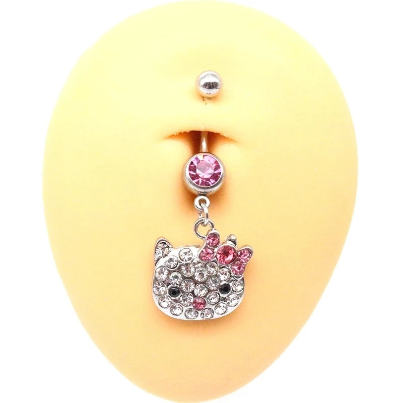 Crystal Ball Internally Threaded Belly Ring – Beauty Mark Body Jewelry