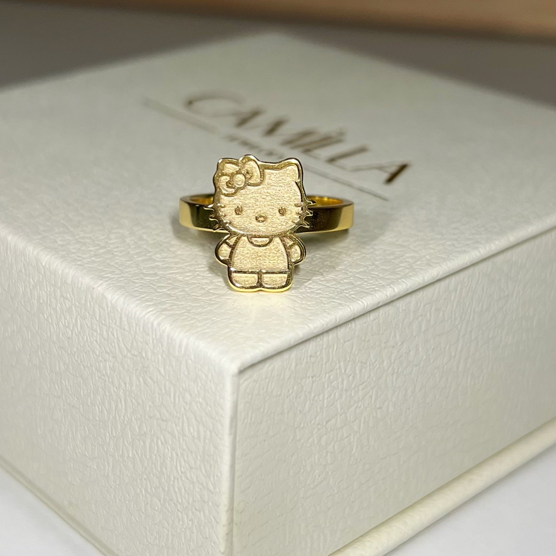 Hello Kitty Ring -Sterling Silver - Camillaboutiqueshop