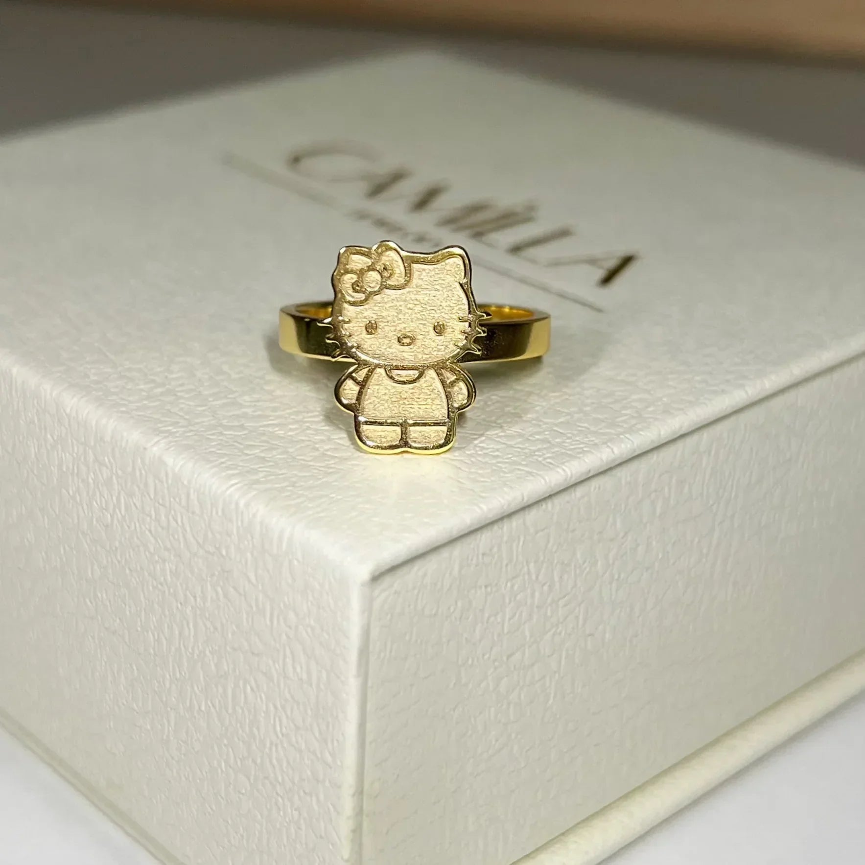 Hello Kitty Ring -Sterling Silver - Camillaboutiqueshop