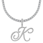 Iced Initial Necklace - camillaboutiqueshop