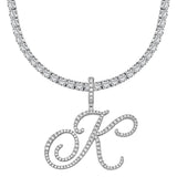 Iced Initial Necklace - camillaboutiqueshop