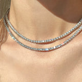 Classic Moissanite Tennis Necklace