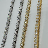Bezel Moissanite Tennis Bracelet 3MM