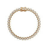 Bezel Moissanite Tennis Bracelet 3MM