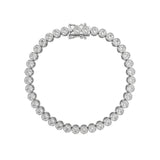 Bezel Moissanite Tennis Bracelet 3MM