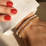 Bezel Moissanite Tennis Bracelet 3MM