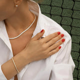 Bezel Moissanite Tennis Bracelet 3MM