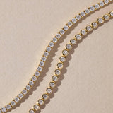 Bezel Moissanite Tennis Bracelet 3MM