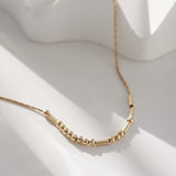 Custom Beaded Morse Code Necklace - camillaboutiqueshop